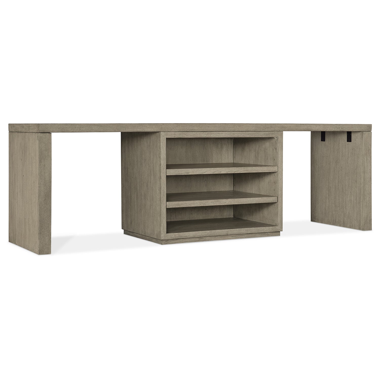 Hooker Furniture Linville Falls Desk with Centered Open Desk Cabinet
