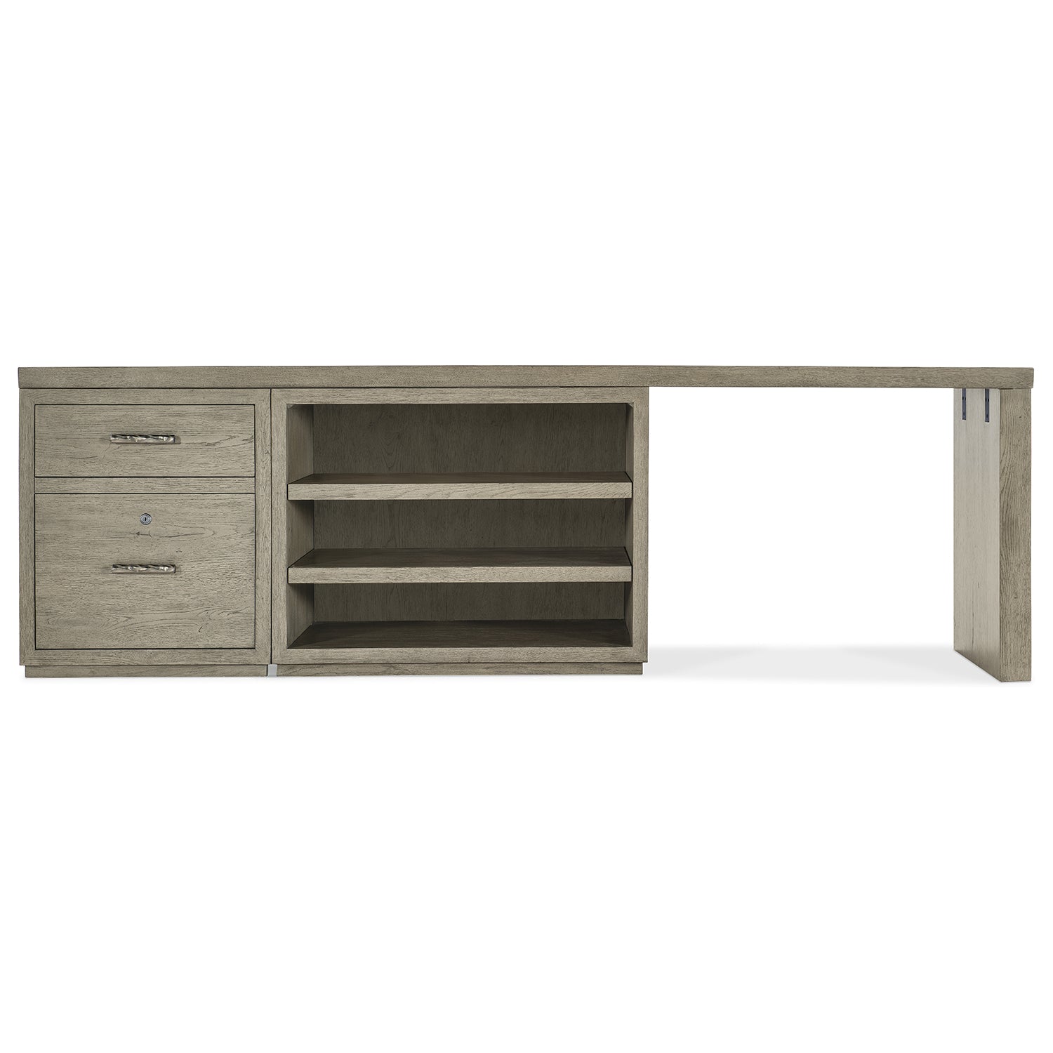 Hooker Furniture Linville Falls Desk with File and Open Desk Cabinet