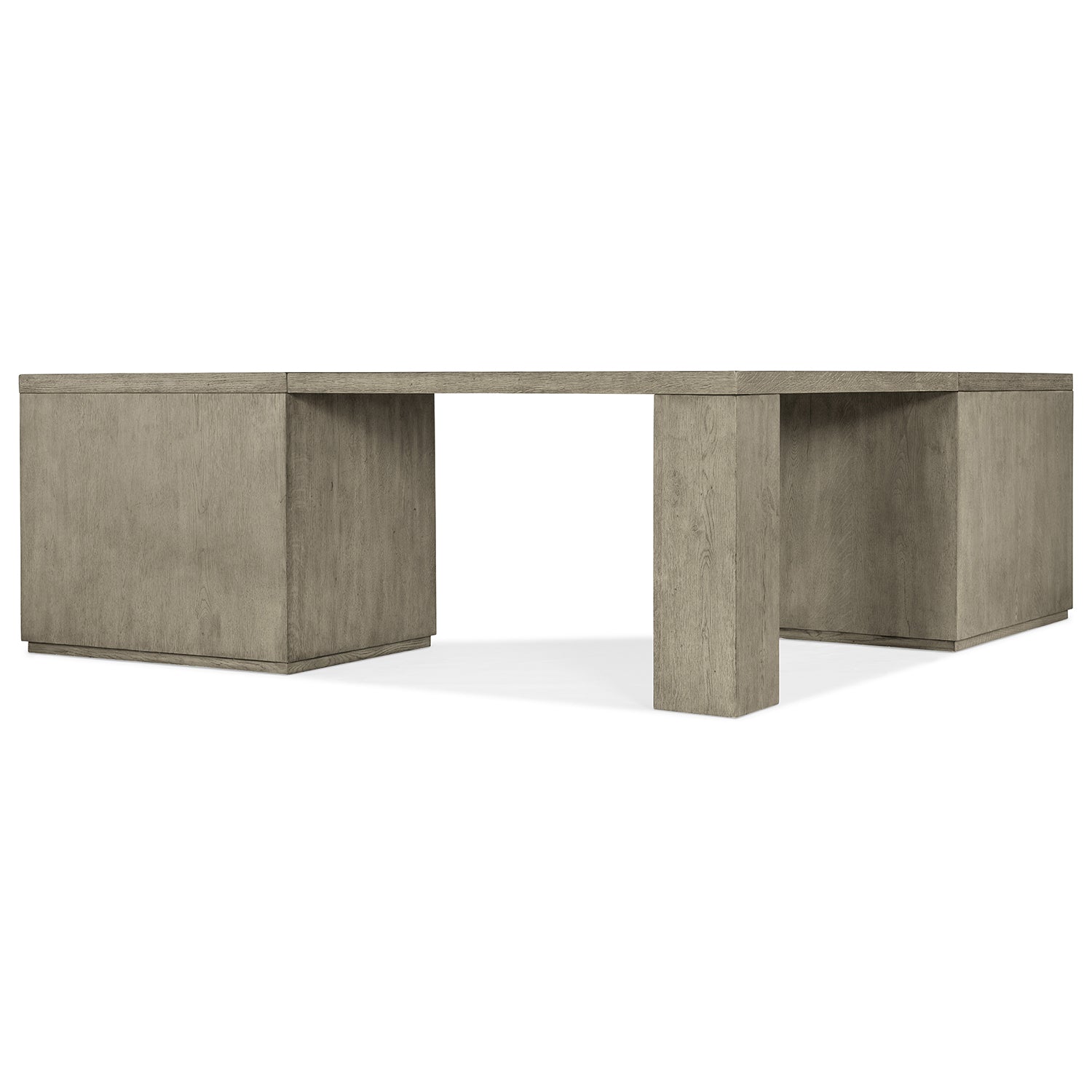 Hooker Furniture Linville Falls Corner Desk with Two Open Desk Cabinets