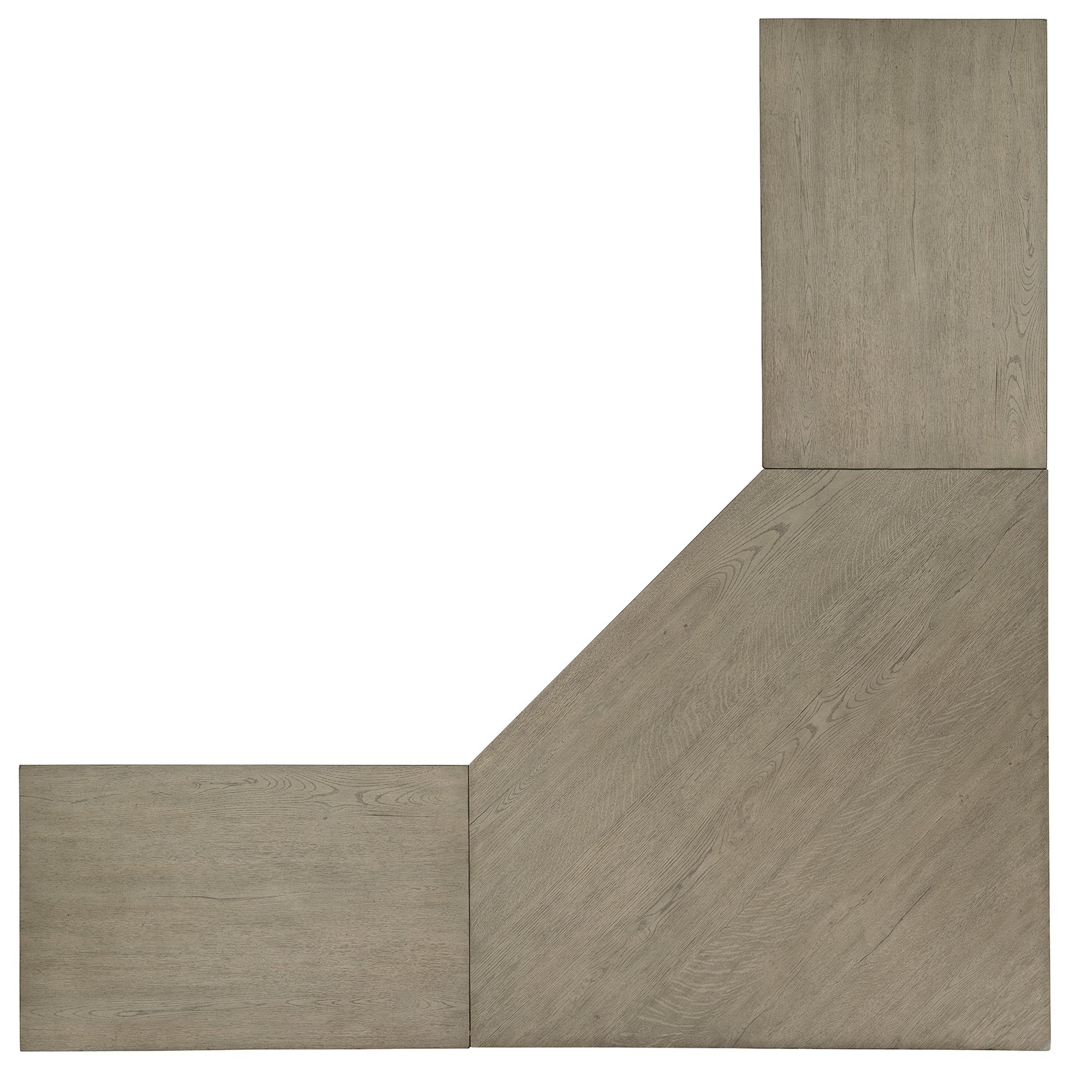 Hooker Furniture Linville Falls Corner Desk with Two Lateral Files