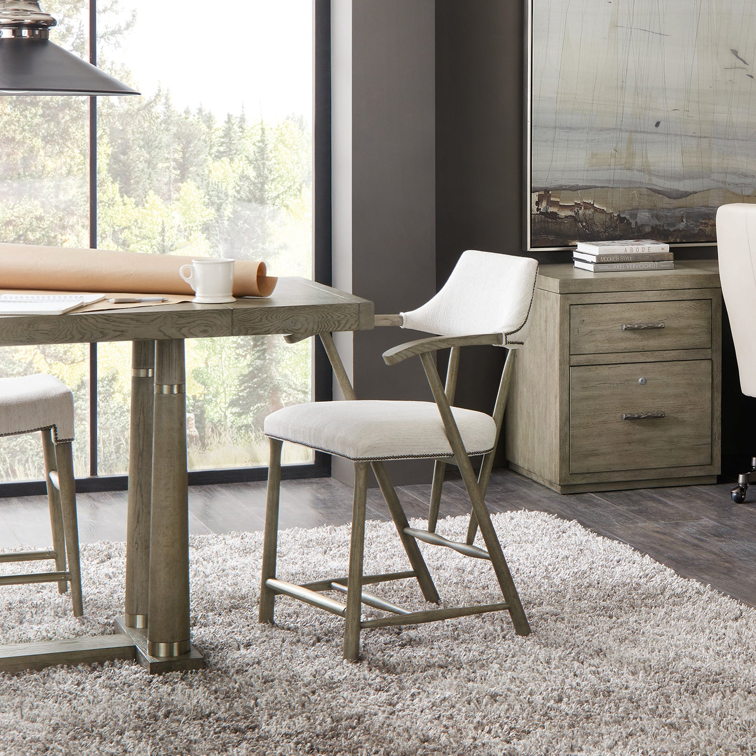 Hooker Furniture Linville Falls Stack Rock Counter Stool Set of 2