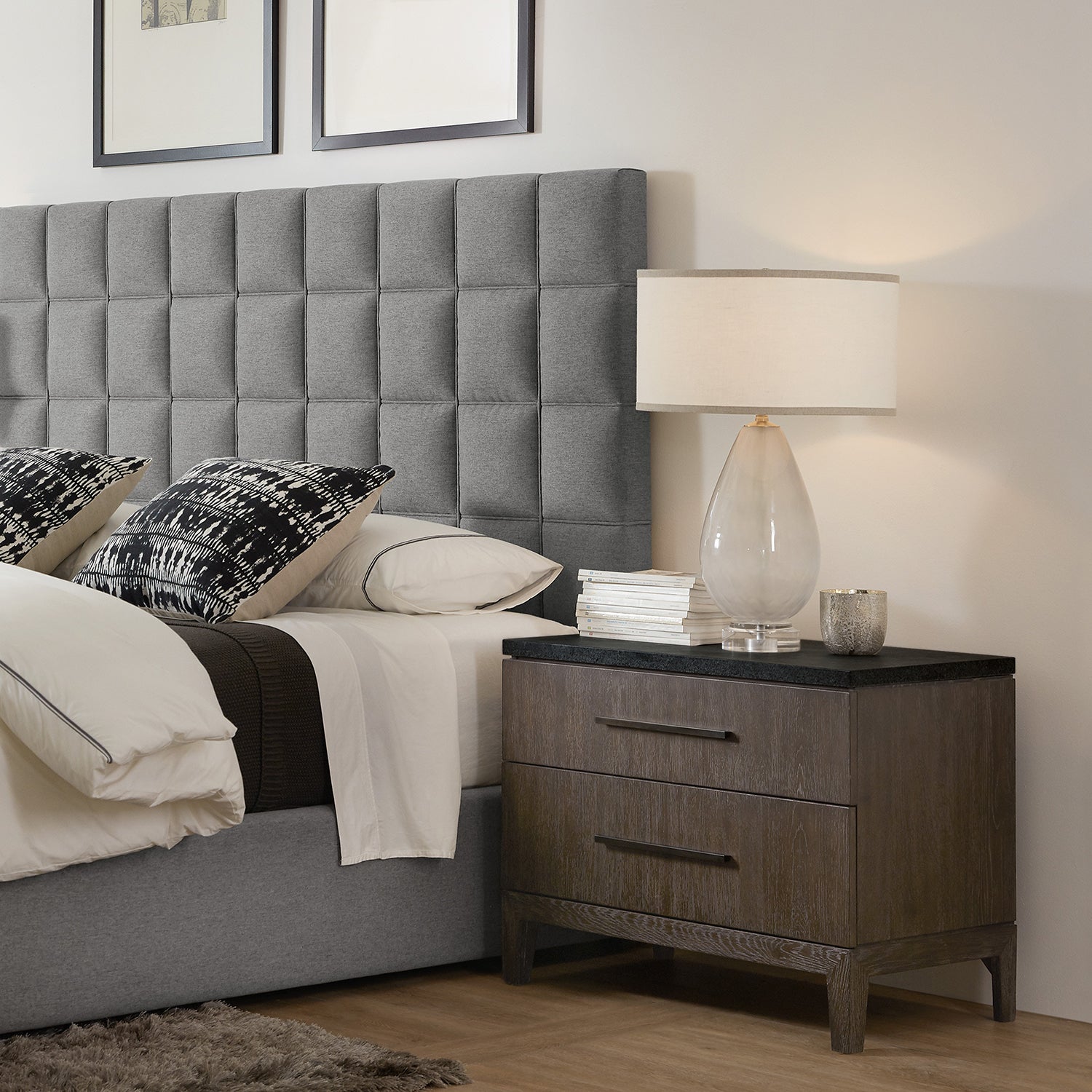 Hooker Furniture Miramar Aventura San Marcos Stone Top Nightstand