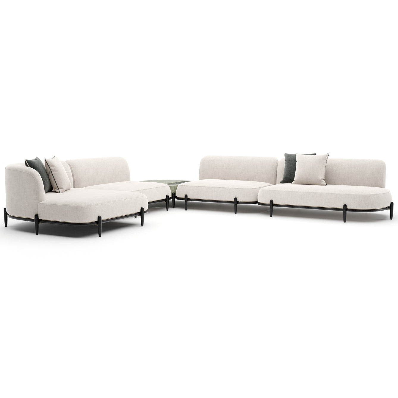 Caracole Madera RAF Large L Sectional Sofa