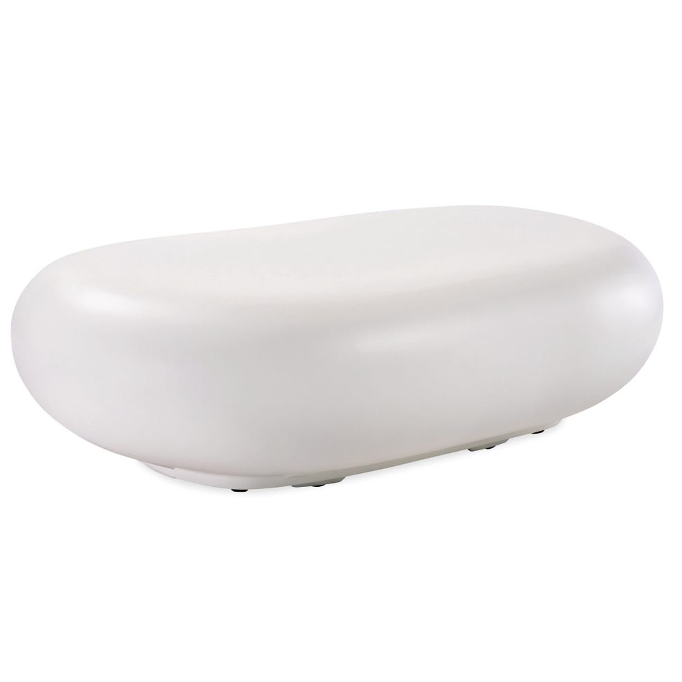Sunset West Pebble Bone Outdoor Coffee Table