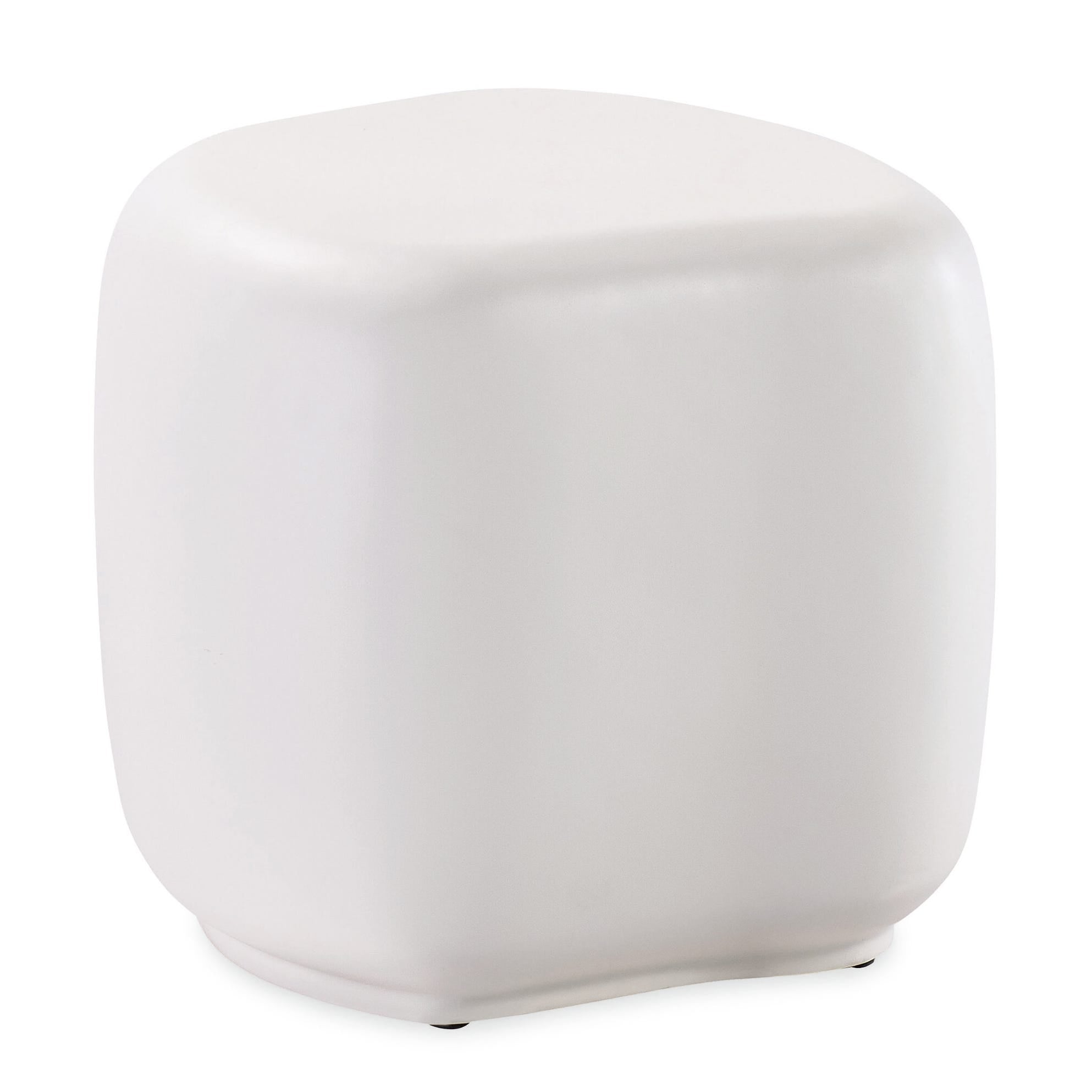 Sunset West Pebble Bone Outdoor End Table Set of 2