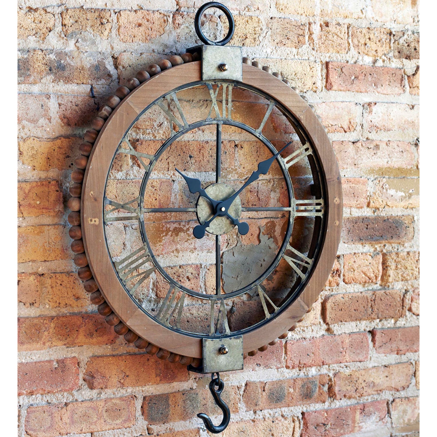 Open Face Industrial Wall Clock