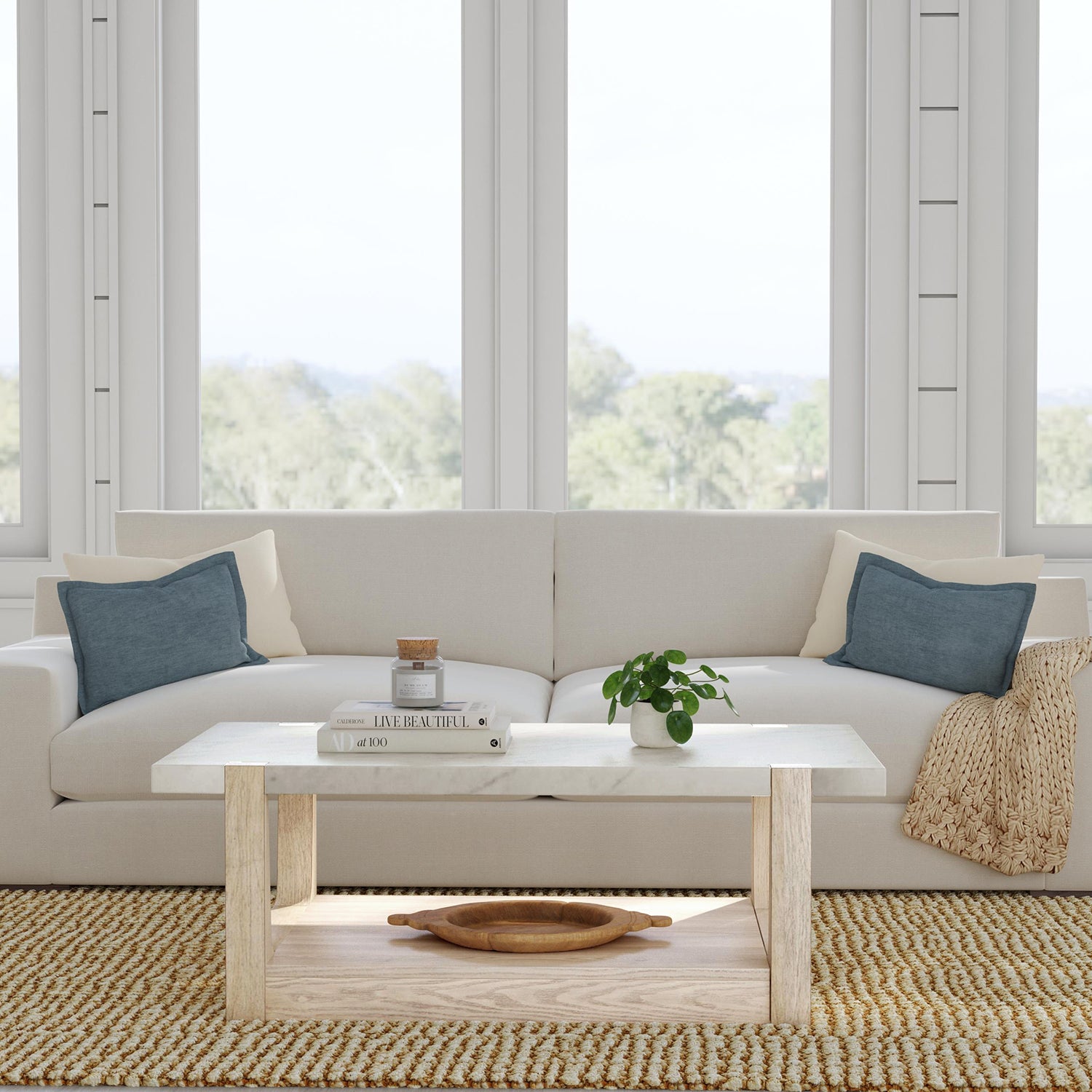 Bassett Mirror Newport Rectangular Cocktail Table