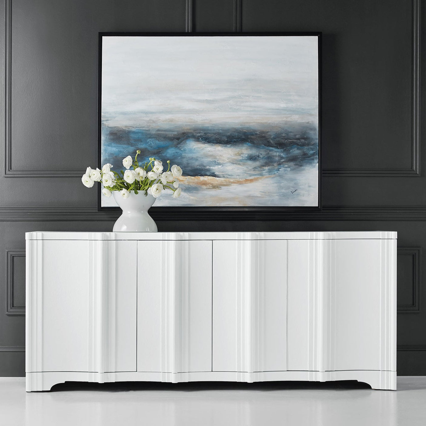 Hooker Furniture Melange Corinth Four Door Entertainment Console