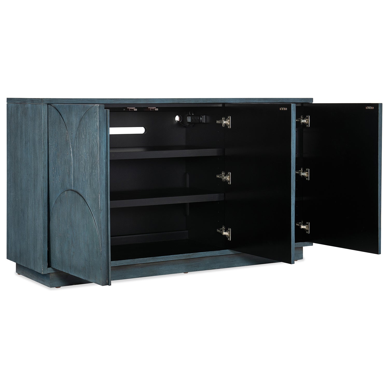 Hooker Furniture Melange Round Valley Three Door Entertainment Credenza