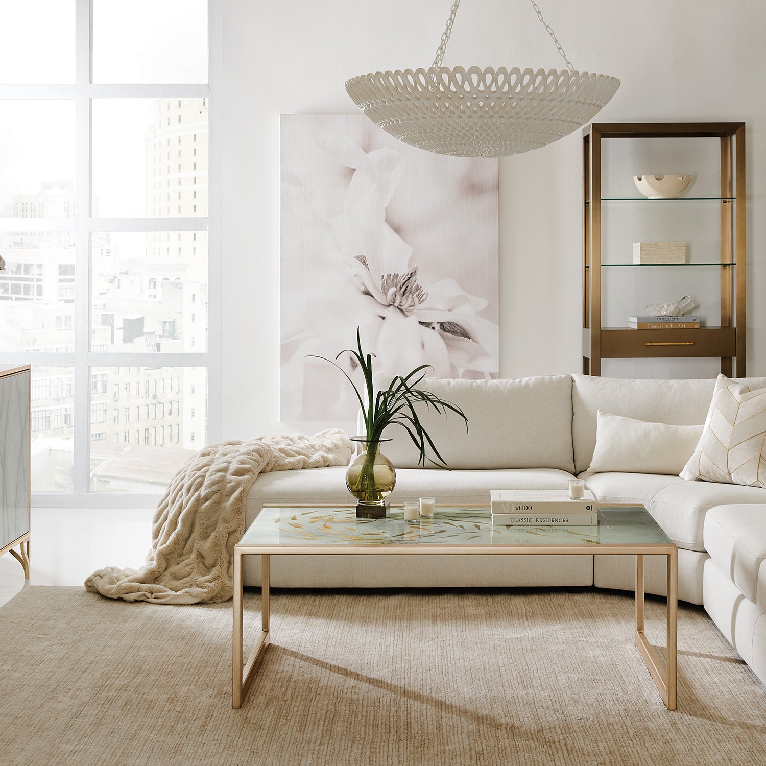 Hooker Furniture Melange Koi Rectangle Cocktail Table