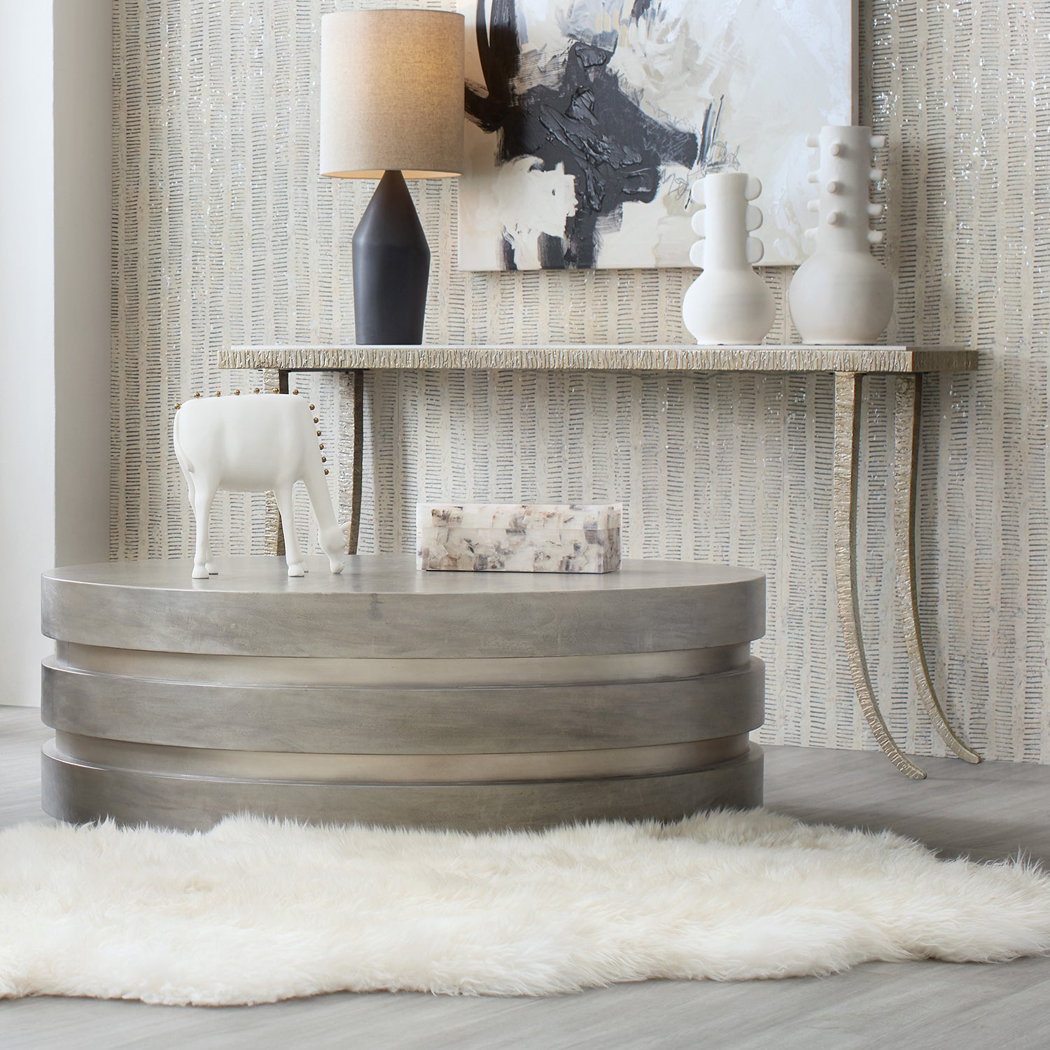 Hooker Furniture Melange Guilded Cocktail Table