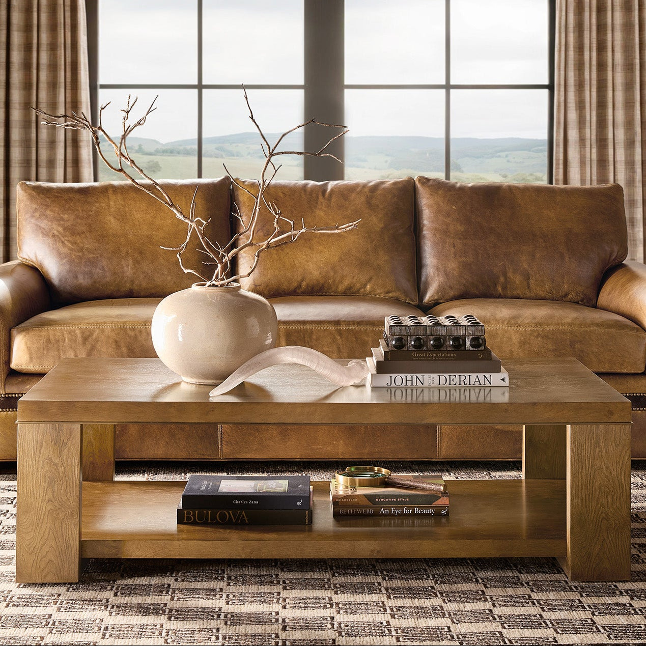 Hooker Furniture Melange Mulholland Rectangle Cocktail Table