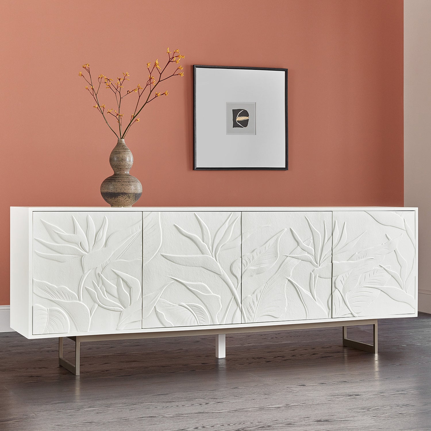 Hooker Furniture Melange Passerine Four Door Credenza