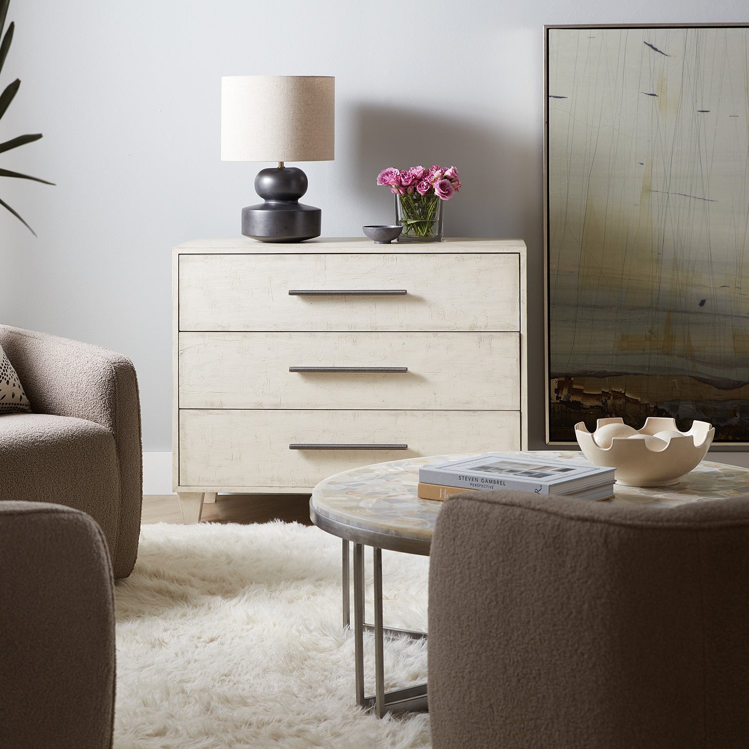 Hooker Furniture Melange Saffron Three Drawer Chest