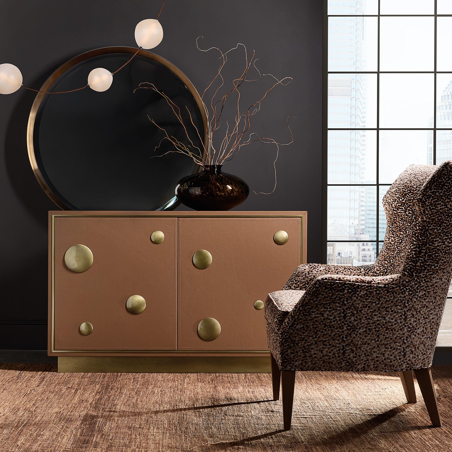 Hooker Furniture Melange Lottie Dottie Hall Chest