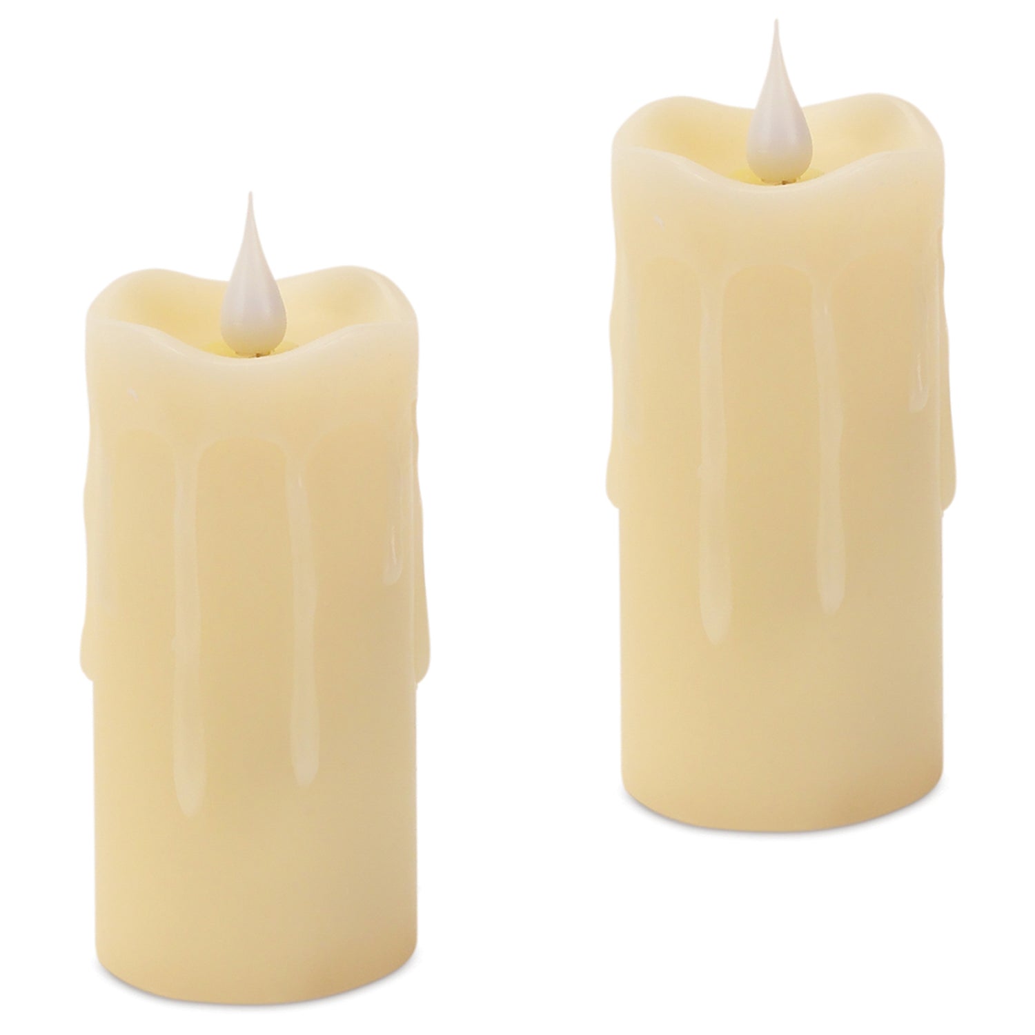 Simplux LED Votive Candle with Moving Flame and Remote Set of 2