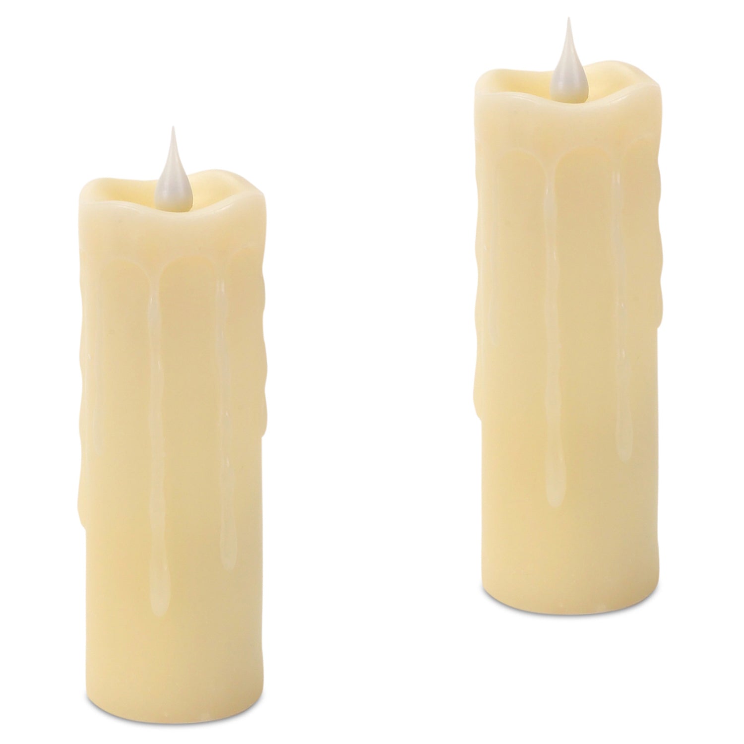 Simplux LED Votive Candle with Moving Flame and Remote Set of 2