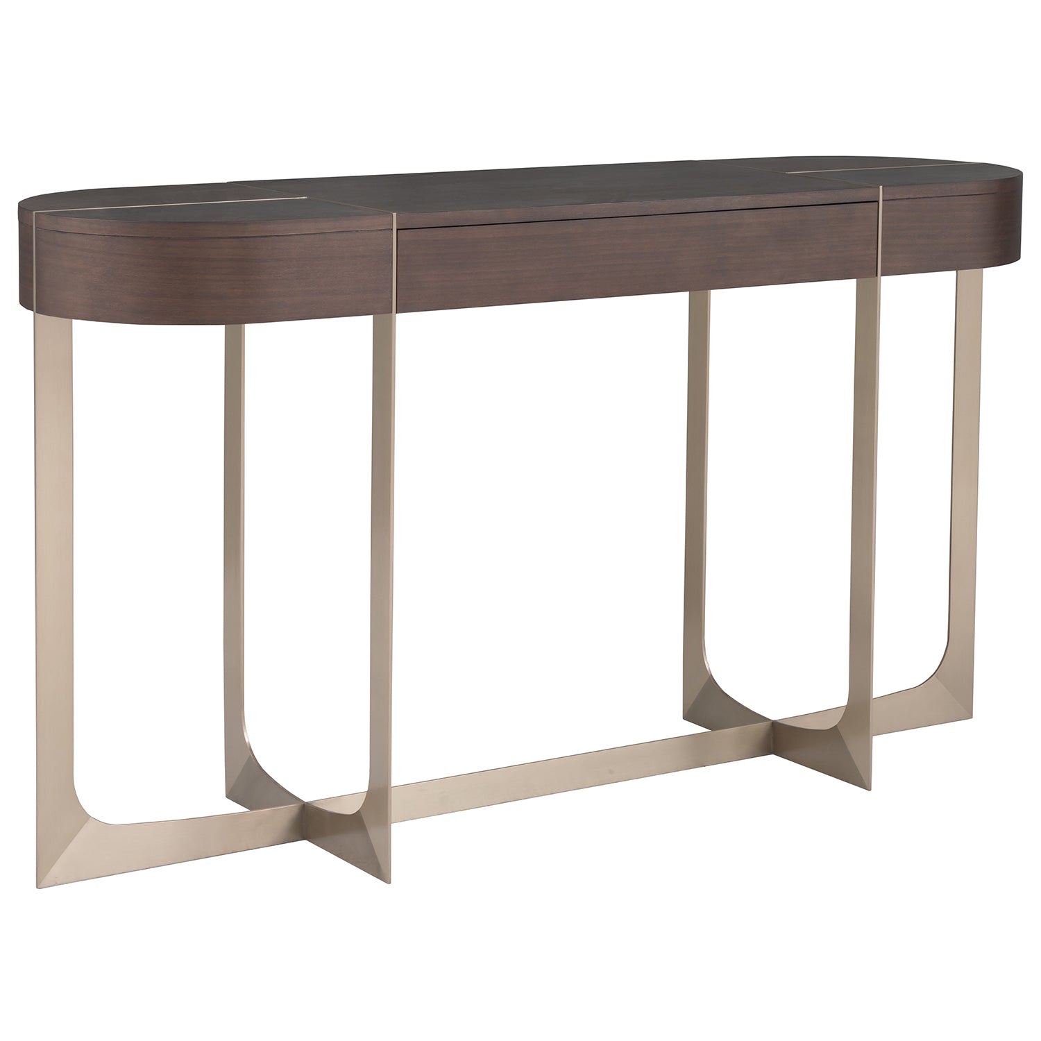 Libby Langdon Goddard Console Table in Smoked Stone
