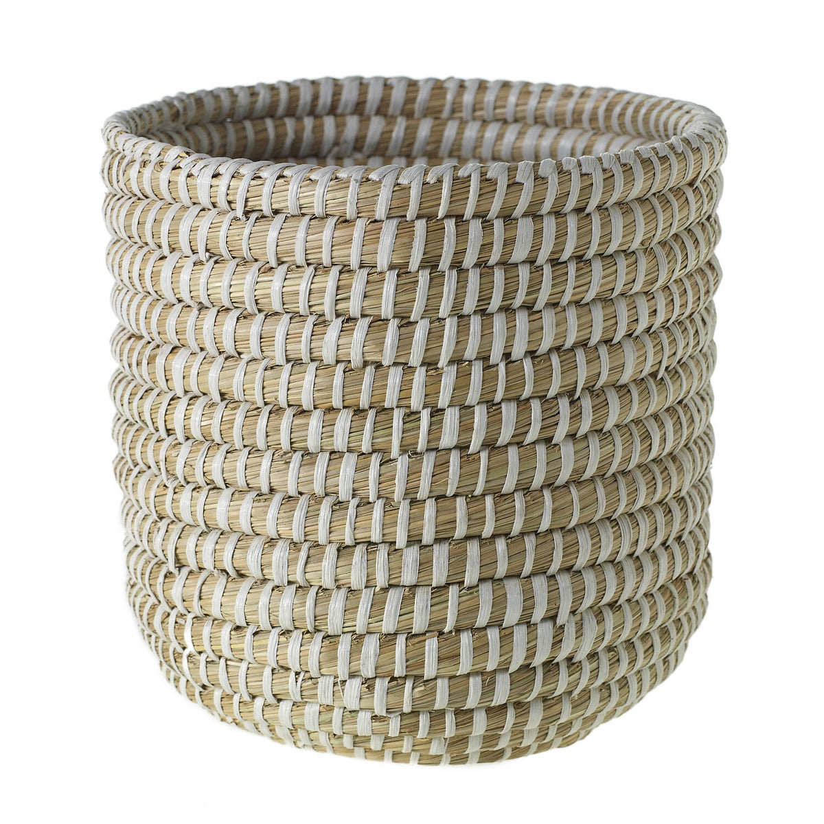 Tejida Basket part of a curated tabletop arrangement