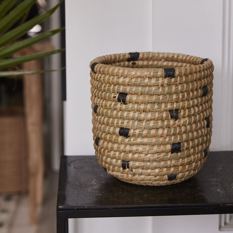 Tejida Basket displayed in an interior setting