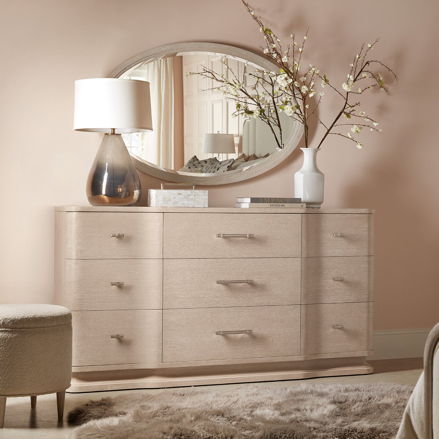 Hooker Furniture Nouveau Chic Oval Mirror