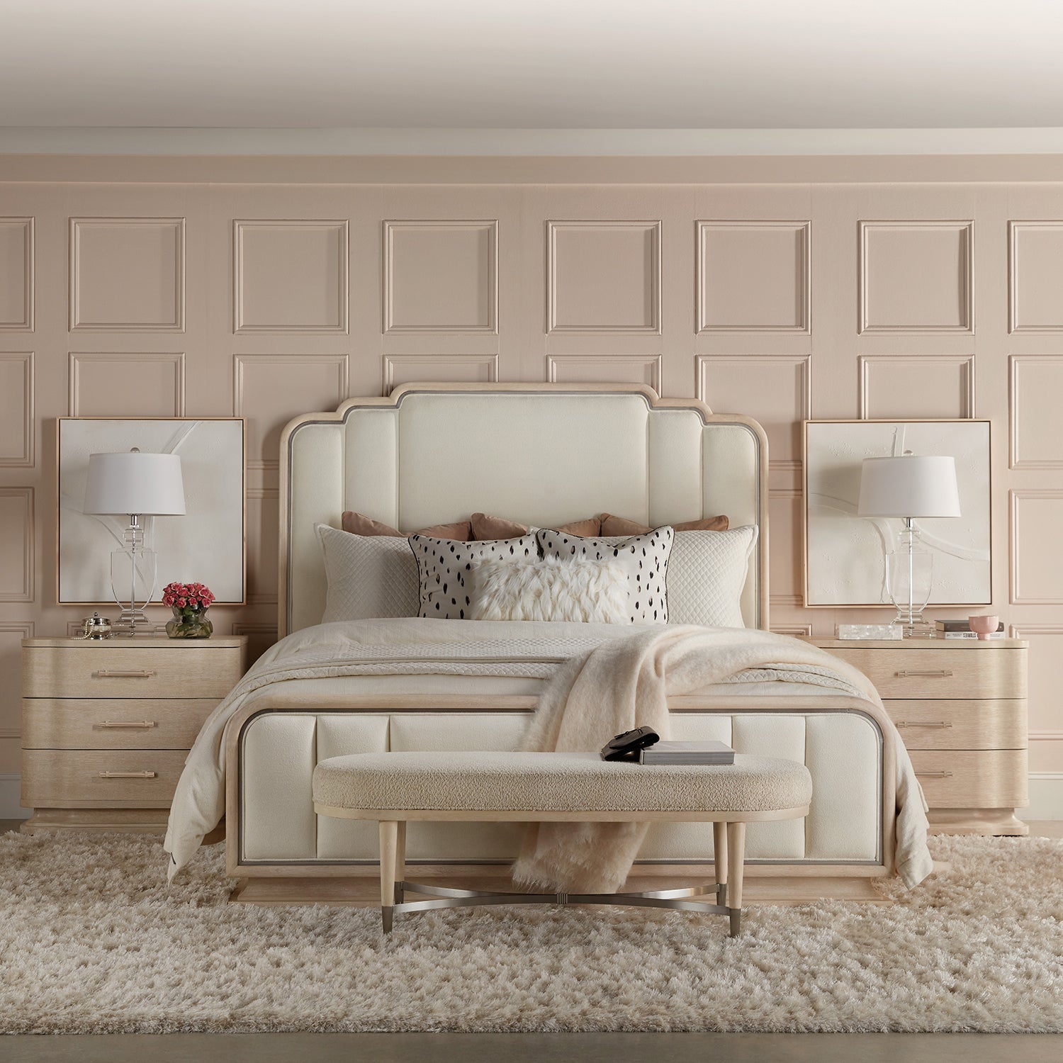Hooker Furniture Nouveau Chic Upholstered Bed