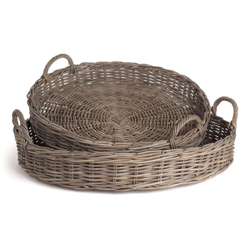 Normandy Extra Large Low Round Basket Set of 2