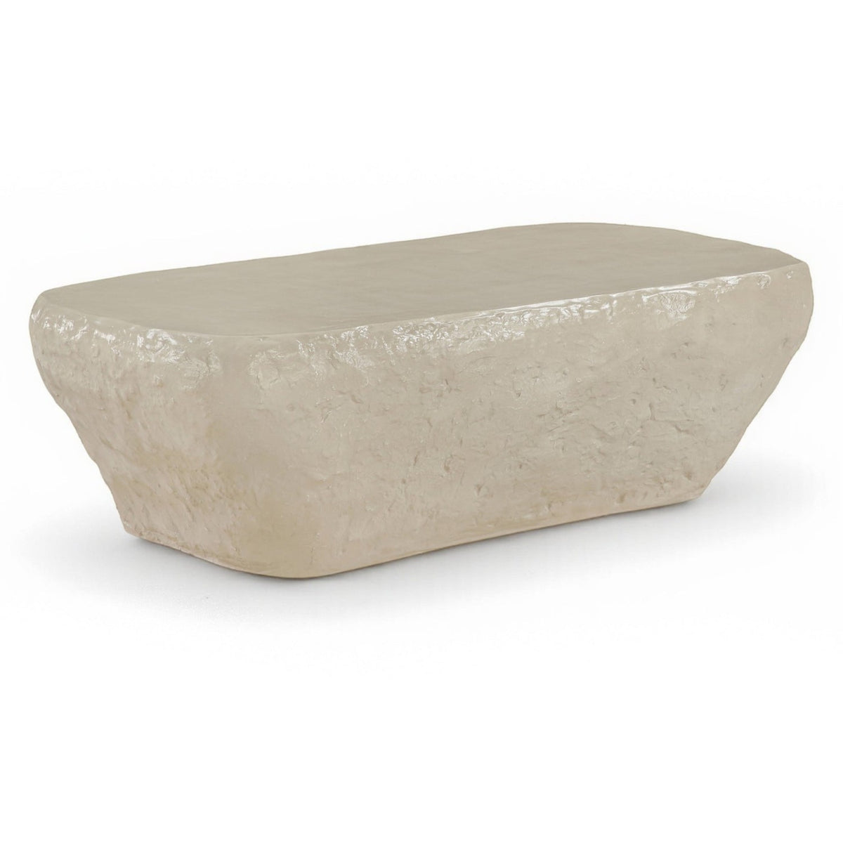 Rockford coffee table in beige sand-finish concrete, primary product view
