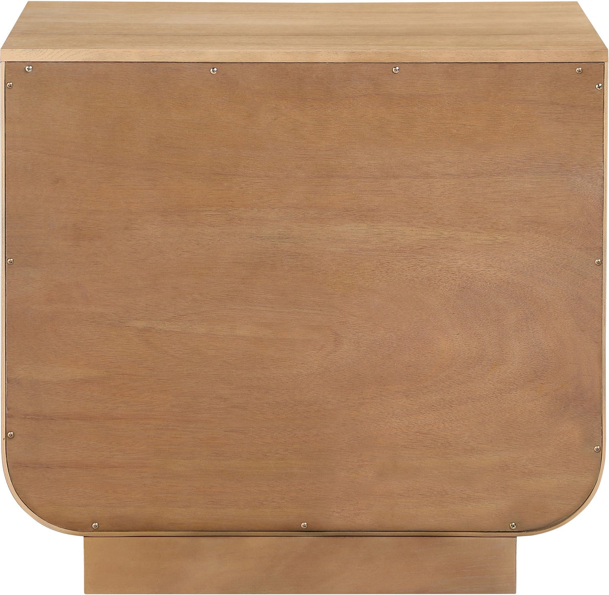 Sorell 28in Natural Rattan Handle And Solid Wood Nightstand Set of 2