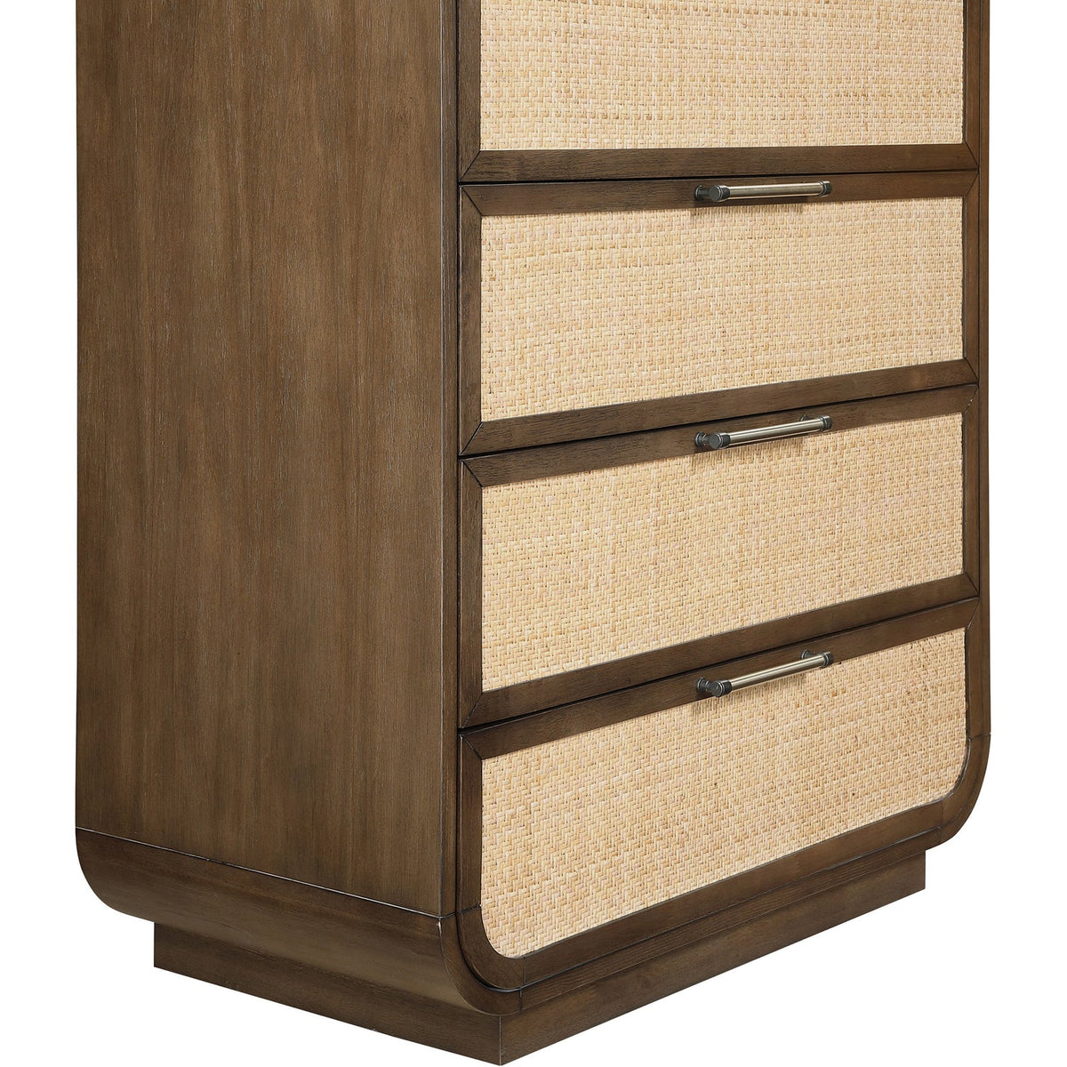 Windsor Brown Natural Cane And Solid Wood Chest