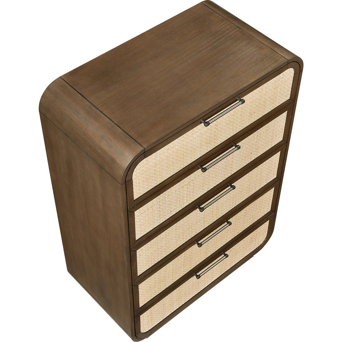 Windsor Brown Natural Cane And Solid Wood Chest