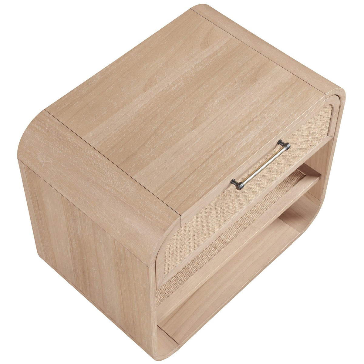 Windsor 28.5in Natural Cane And Solid Wood Nightstand Set of 2