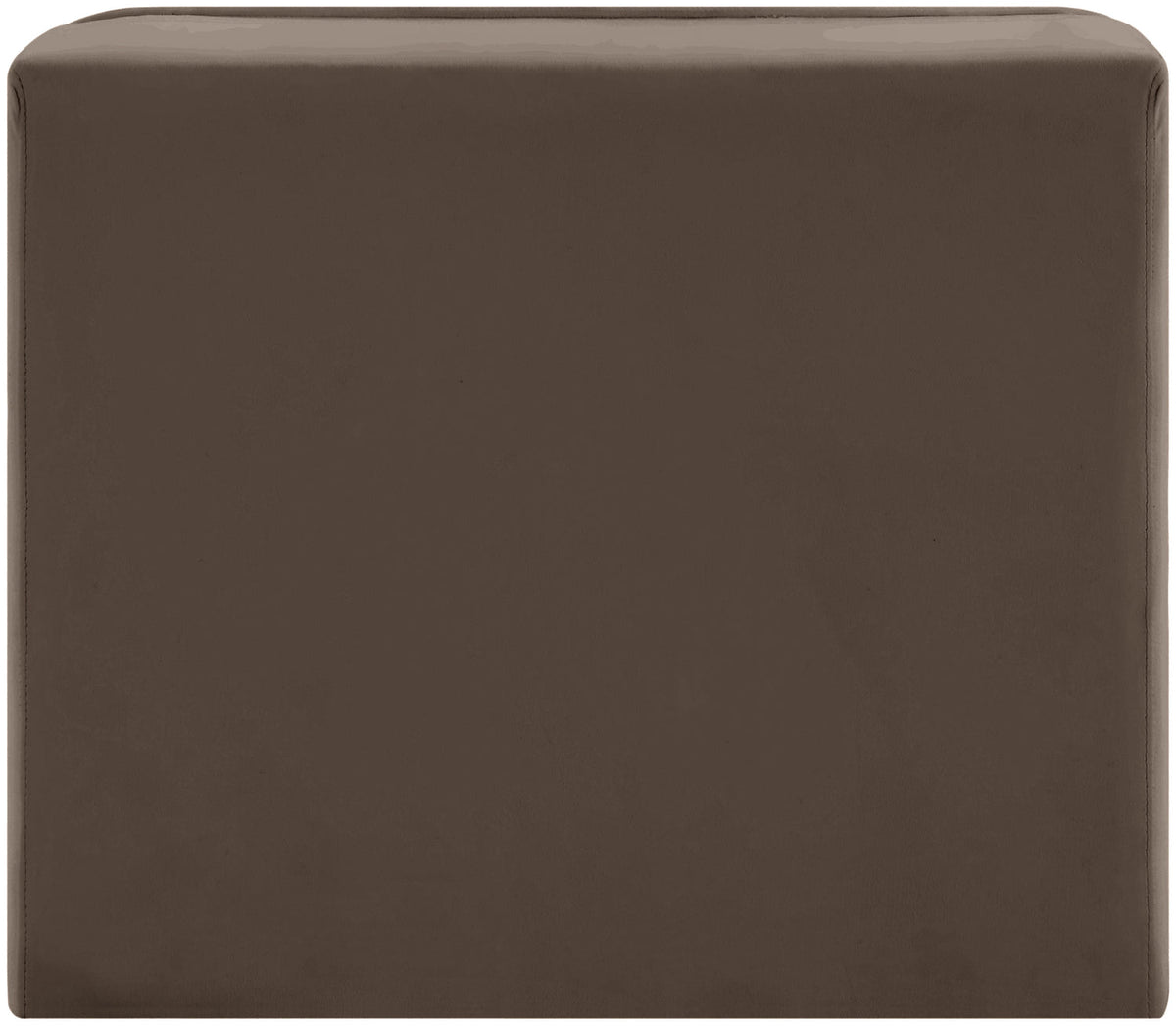 Rummi Brown Velvet Performance Fabric Upholstered Modular Chair