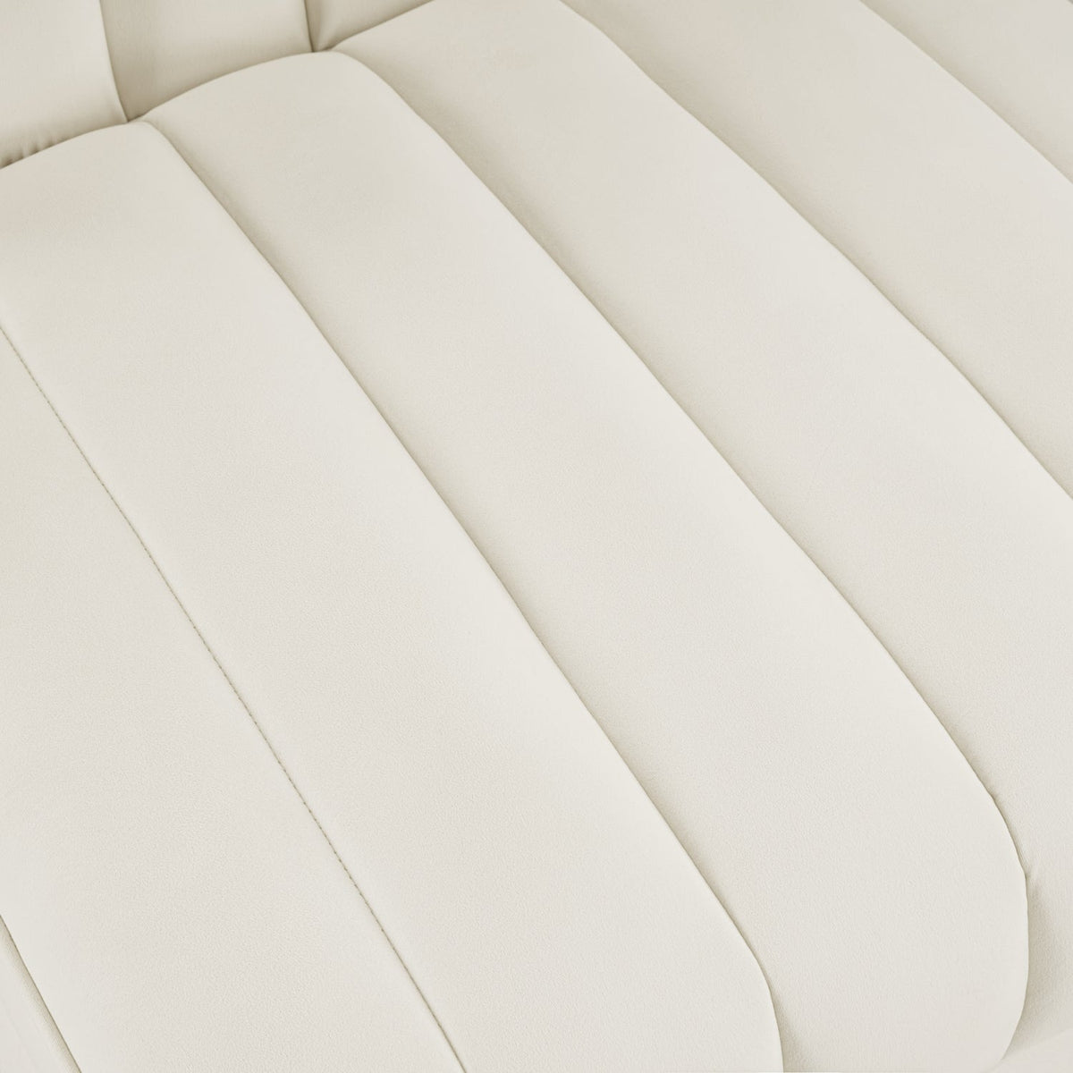 Rummi Cream Velvet Performance Fabric Upholstered Modular Chair