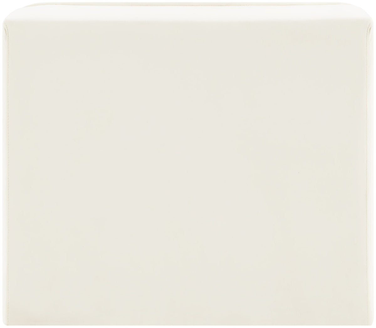 Rummi Cream Velvet Performance Fabric Upholstered Modular Chair
