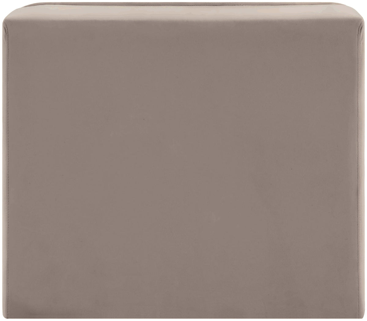 Rummi Taupe Velvet Performance Fabric Upholstered Modular Chair