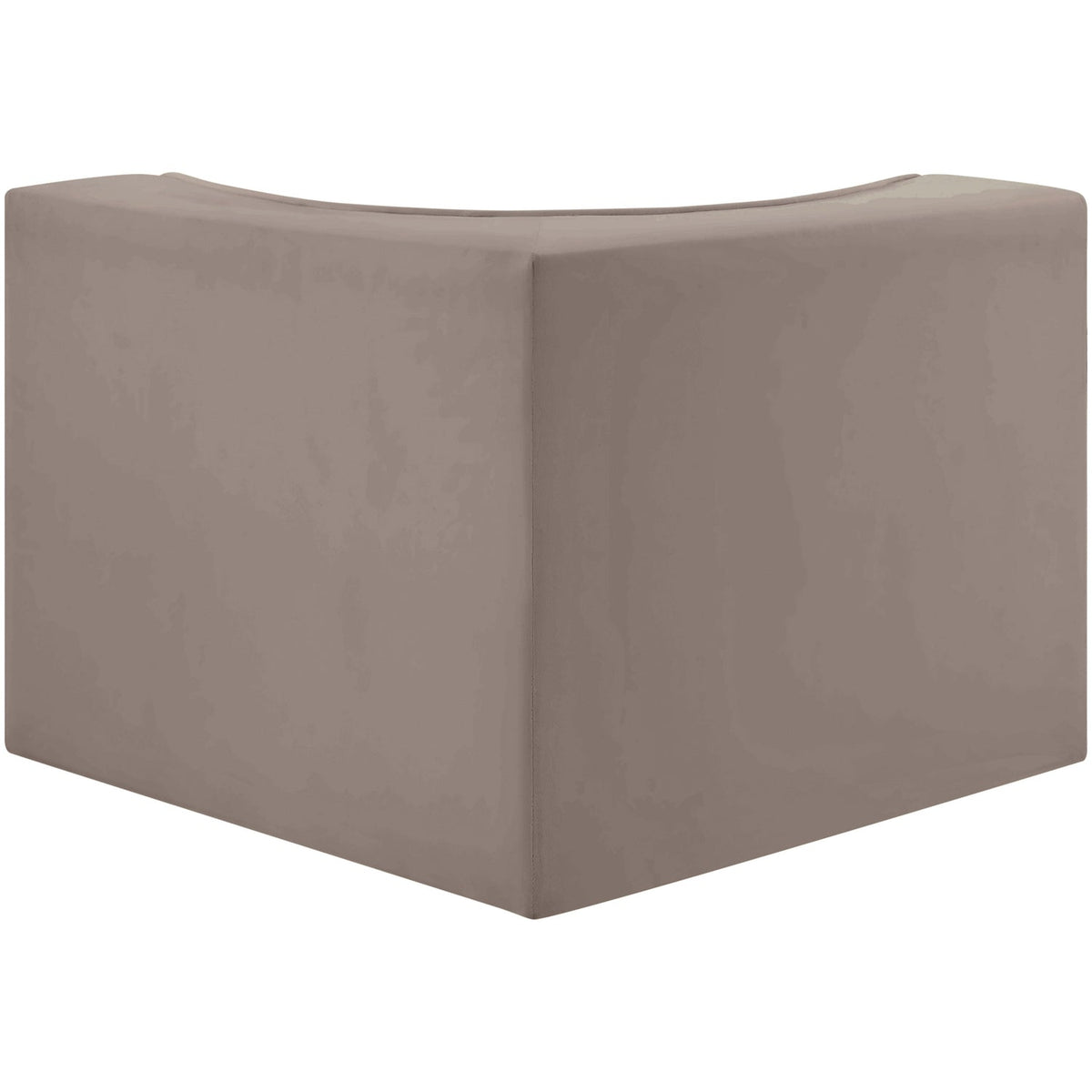 Rummi Taupe Velvet Performance Fabric Upholstered Modular Chair