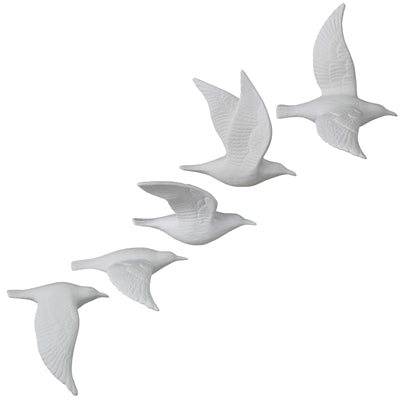 Flying Gulls Wall Art Set of 5
