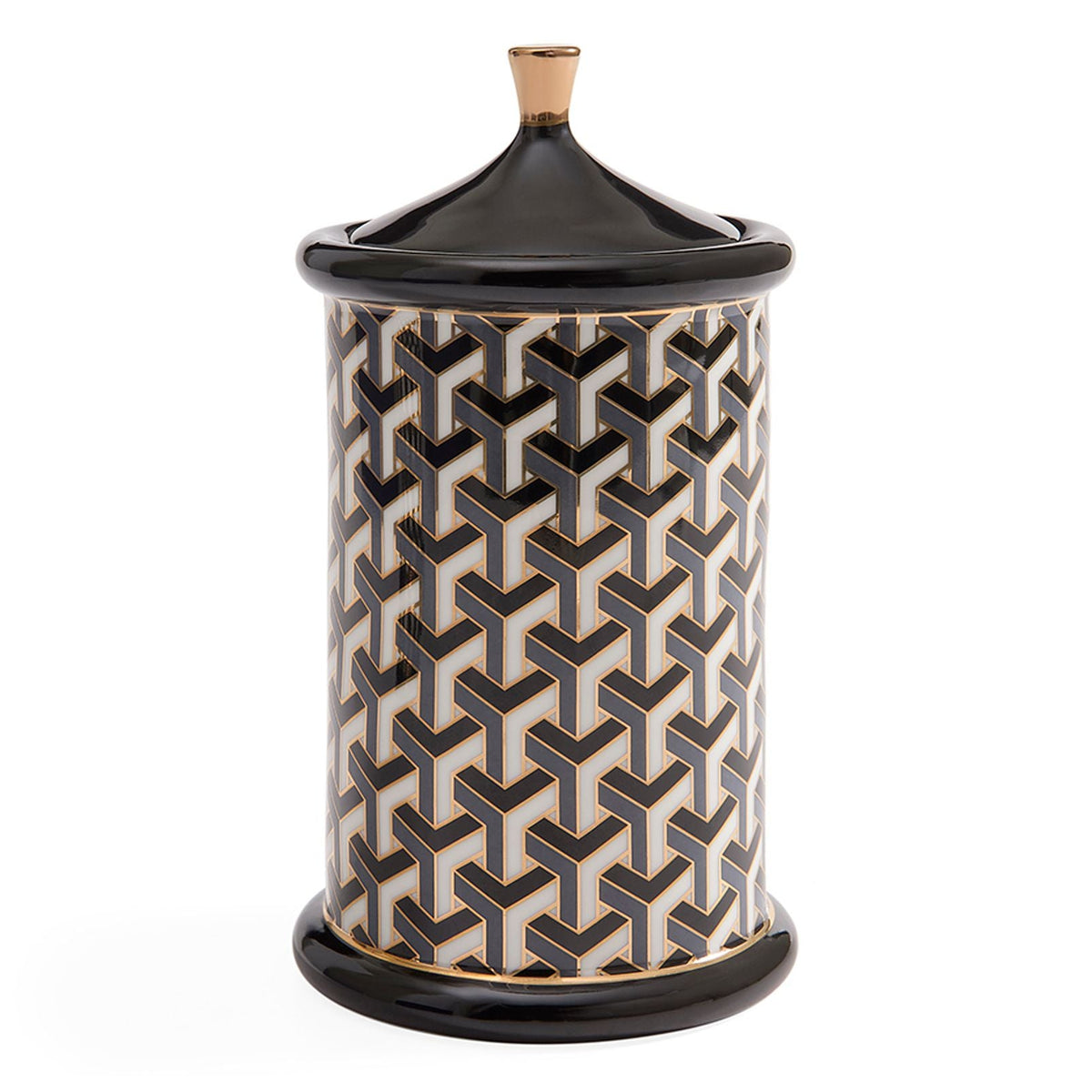 Jonathan Adler Versailles Black/White Canister