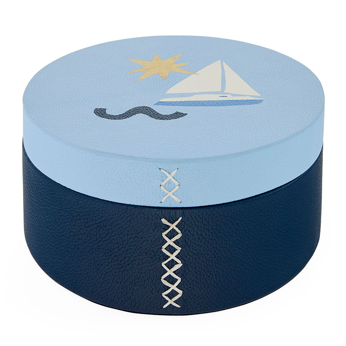 Jonathan Adler Playa Leather Stacking Box