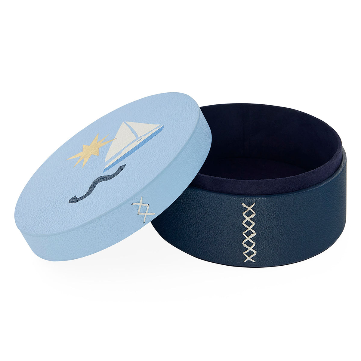 Jonathan Adler Playa Leather Stacking Box