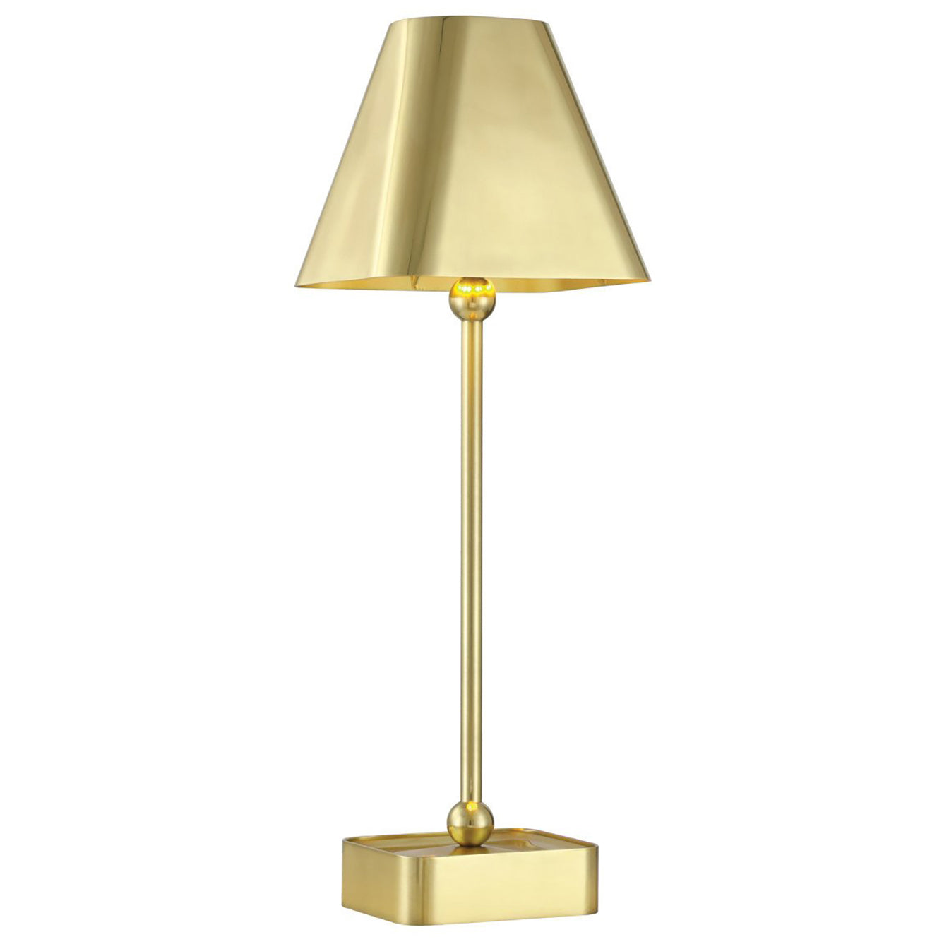 Currey & Co Gadabout Brass Cordless Table Lamp