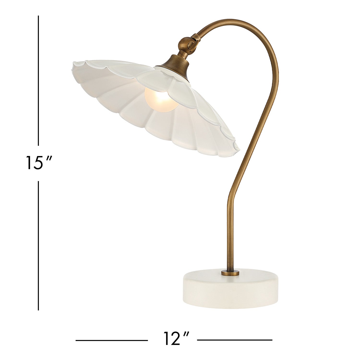 Currey & Co Springe Ivory Cordless Table Lamp