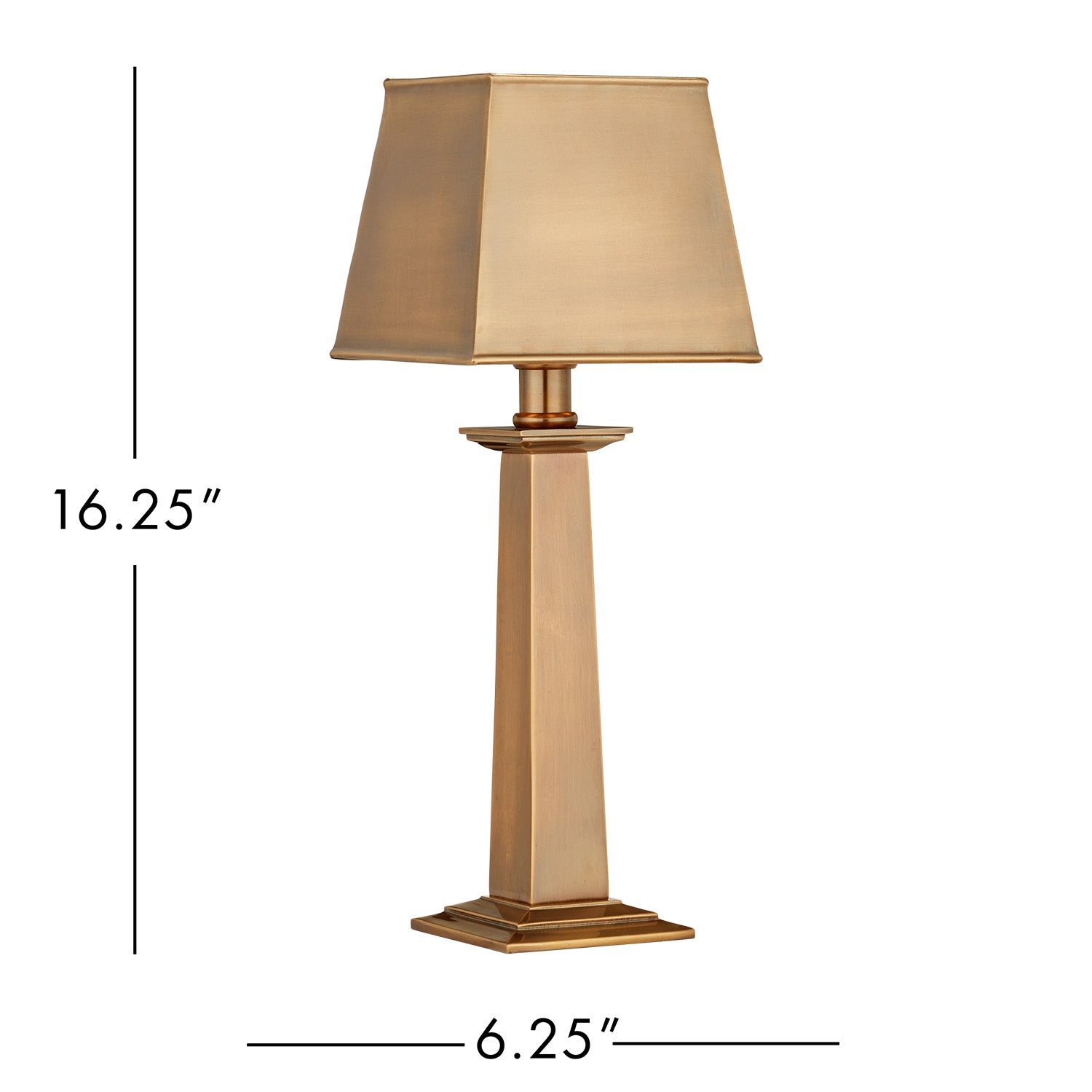 Currey & Co Wander Antique Brass Cordless Table Lamp