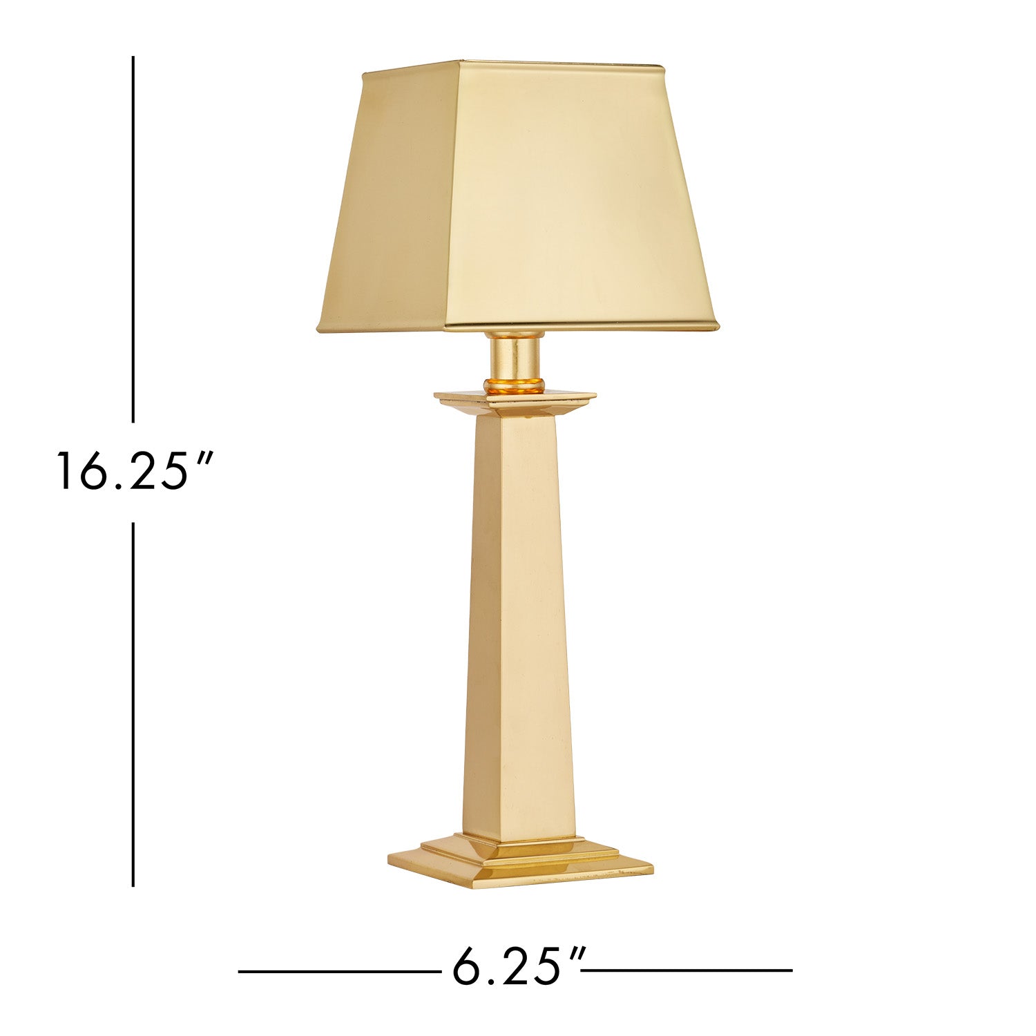 Currey & Co Wander Brass Cordless Table Lamp