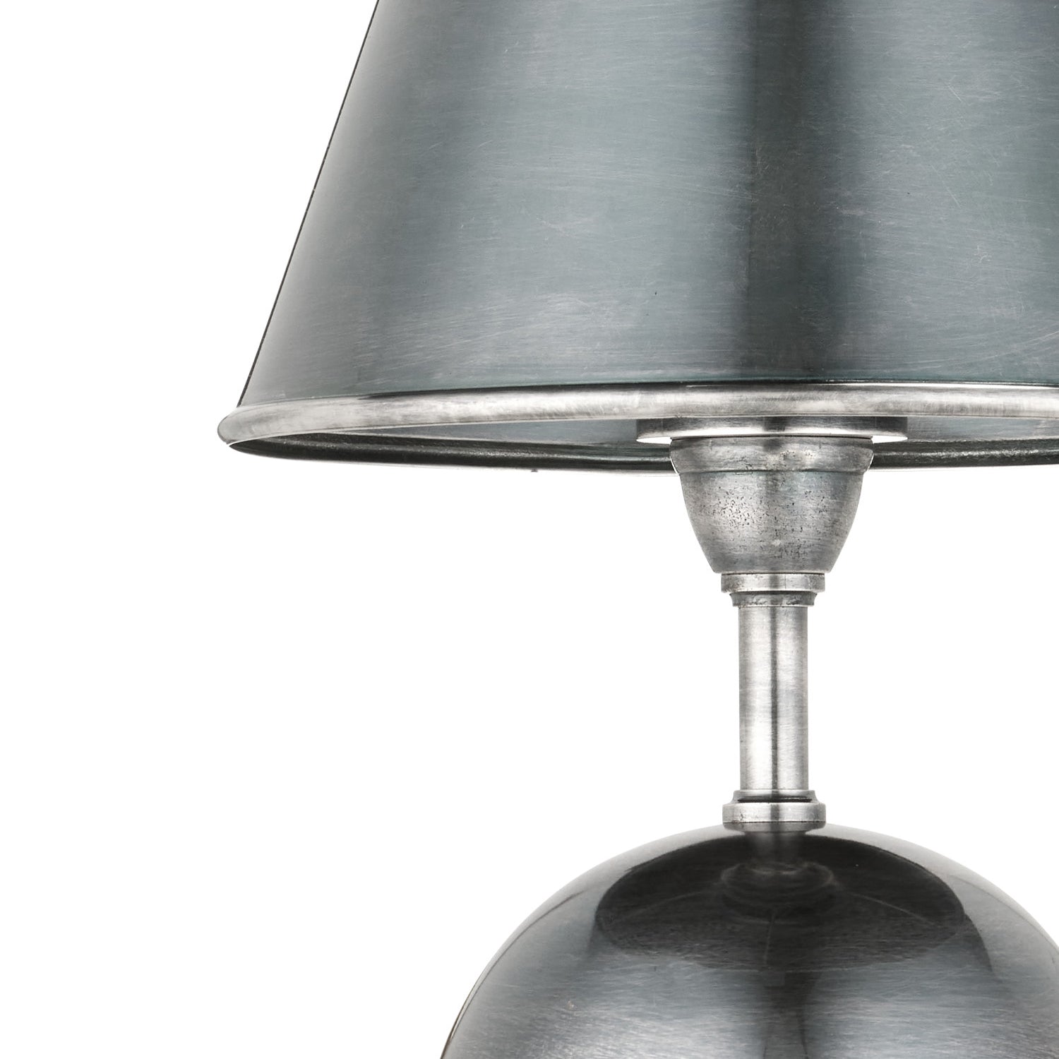 Currey & Co Volley Antique Silver Cordless Table Lamp