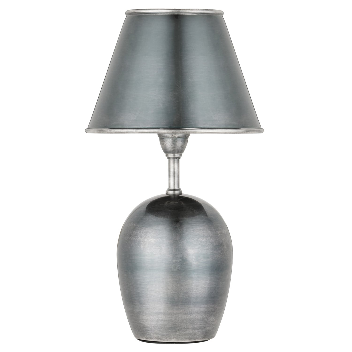 Currey & Co Volley Antique Silver Cordless Table Lamp