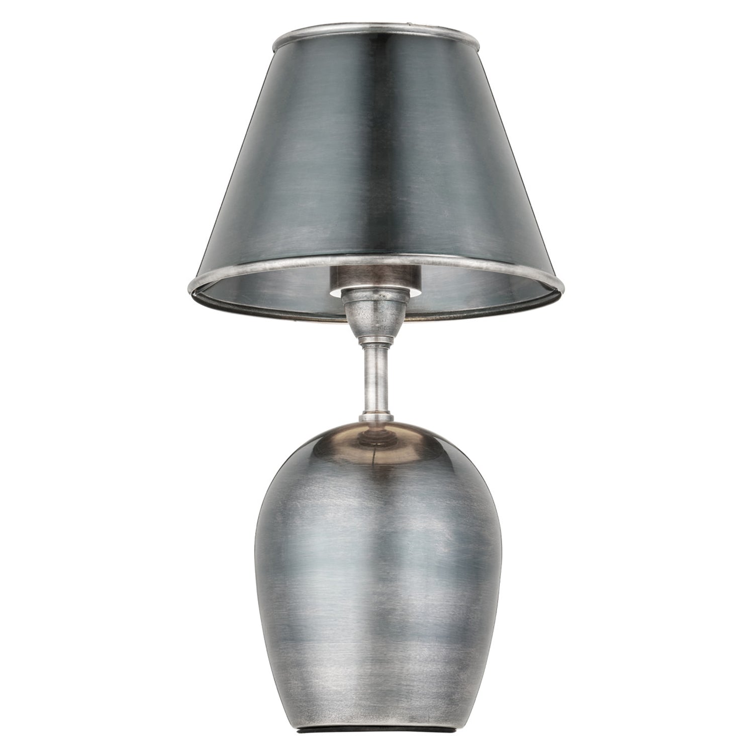 Currey & Co Volley Antique Silver Cordless Table Lamp
