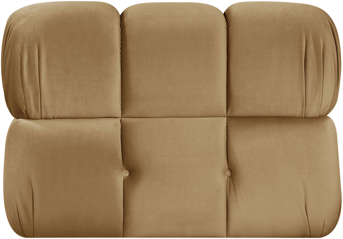 Orin Saddle Velvet Performance Fabric Upholstered Modular Chair