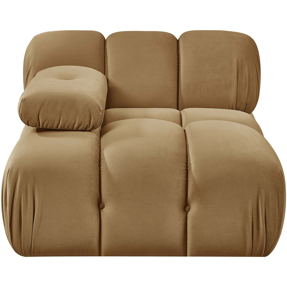 Orin Saddle Velvet Performance Fabric Upholstered Modular Chair